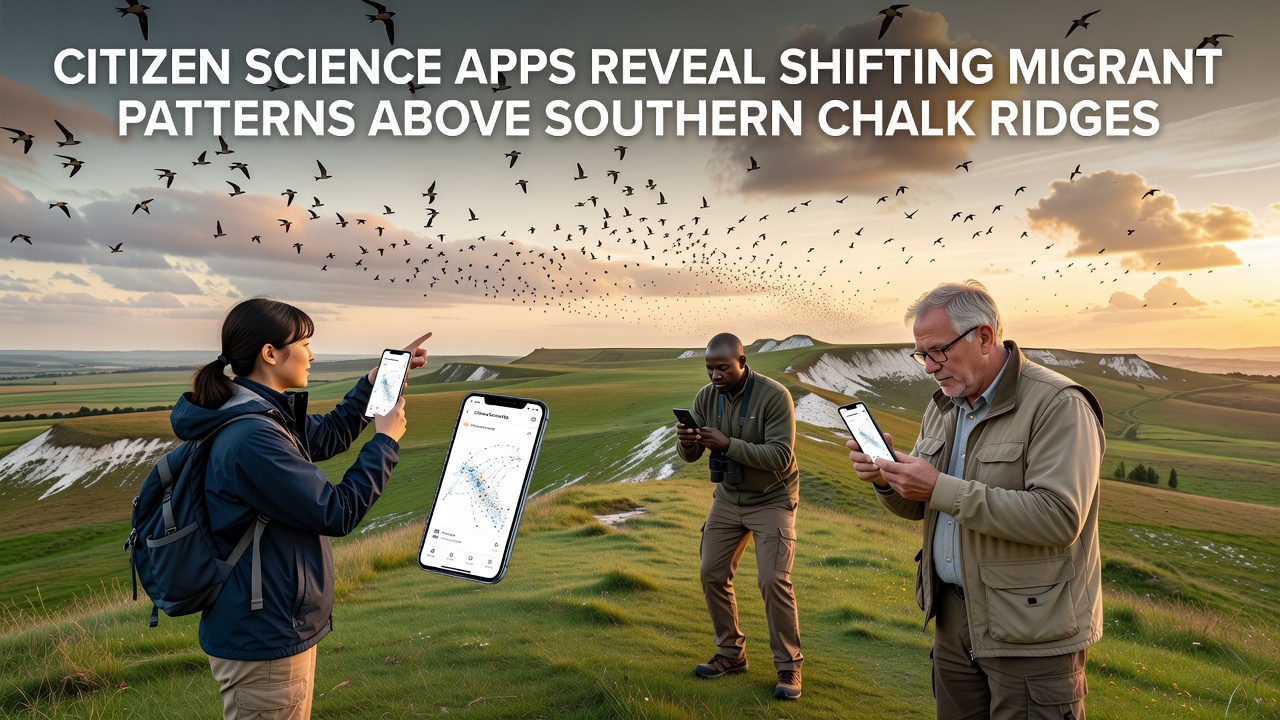 Citizen Science Apps Reveal Shifting Migrant Patterns Above Southern Chalk Ridges